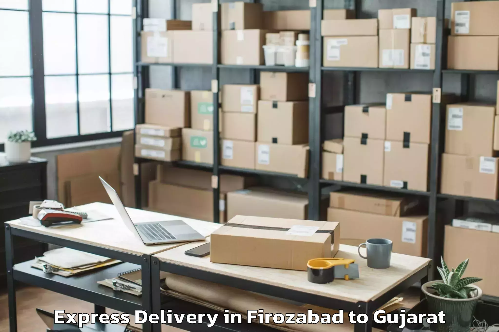 Book Firozabad to Bhavnagar Express Delivery